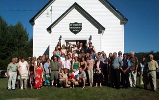 Wedding at a country church