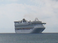 cruise ship at sea