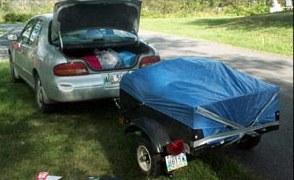 car with trailer
